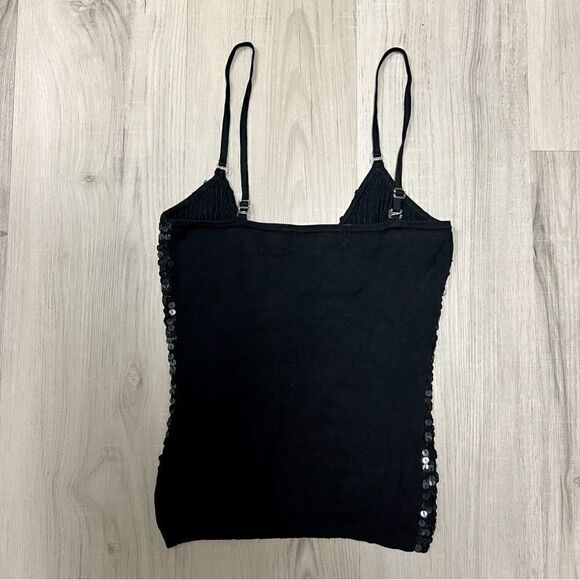 Forever 21 vintage y2k black knit sequin v neck sz S convertible straps NWT - Picture 10 of 14